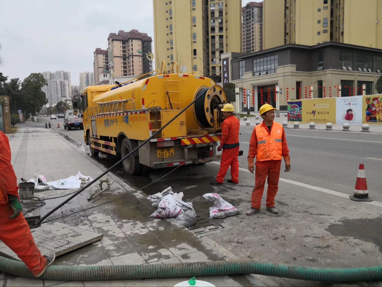 蓝田排污管道清淤-管道清洗